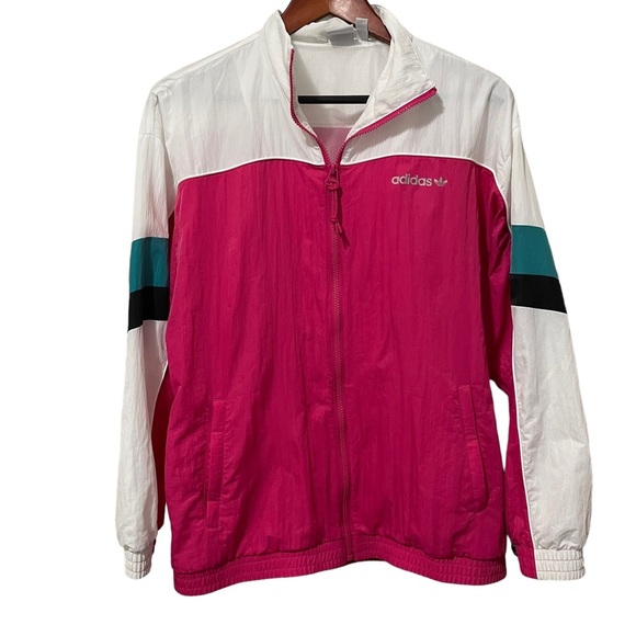 ADIDAS Originals Women’s Windbreaker 90s Tech Track Jacket Retro Size Medium - Picture 1 of 13